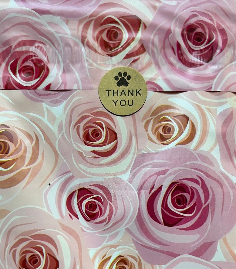 Dog Paw Thank You Stickers - Etsy