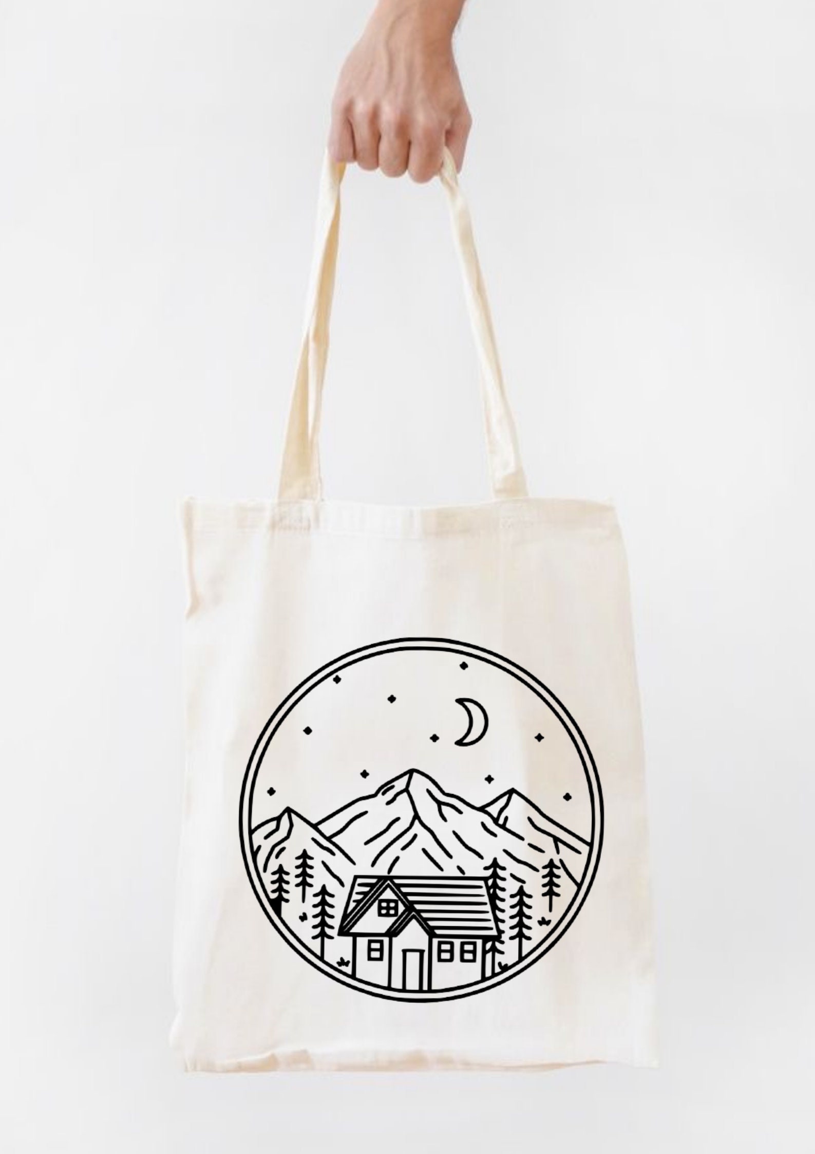Cabin in the Woods Tote Bag Gift for Adventurous People - Etsy UK