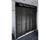 Joy Division Style Personalised Shower Curtain quot Unknown Pleasures quot . A unique and custom shower curtain