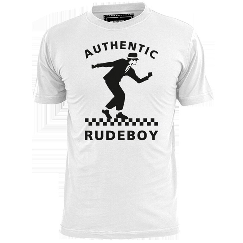 Mens Authentic Rude Boy 2 Tone Ska T Shirt Etsy
