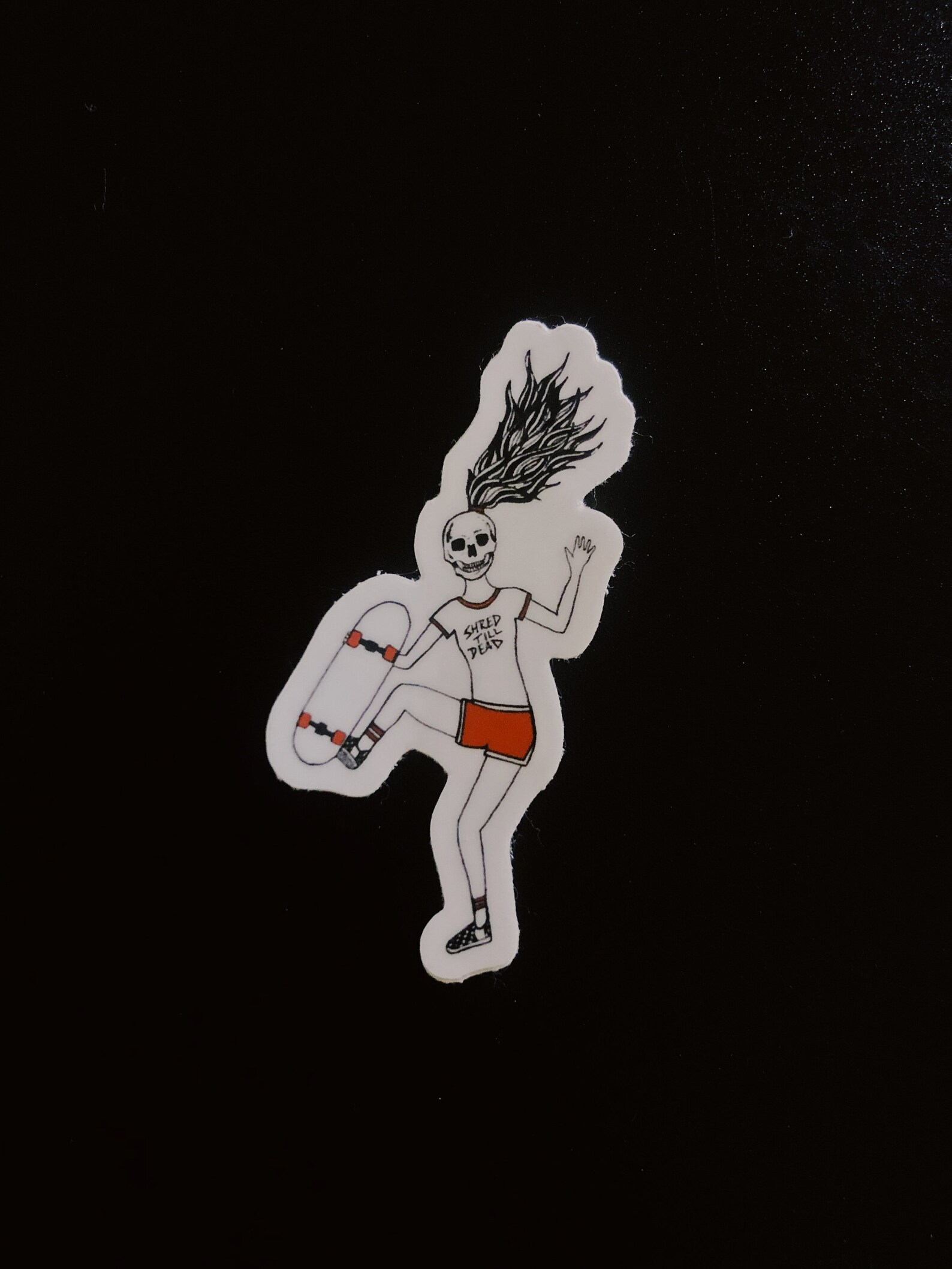 Skater Girl Sticker Etsy