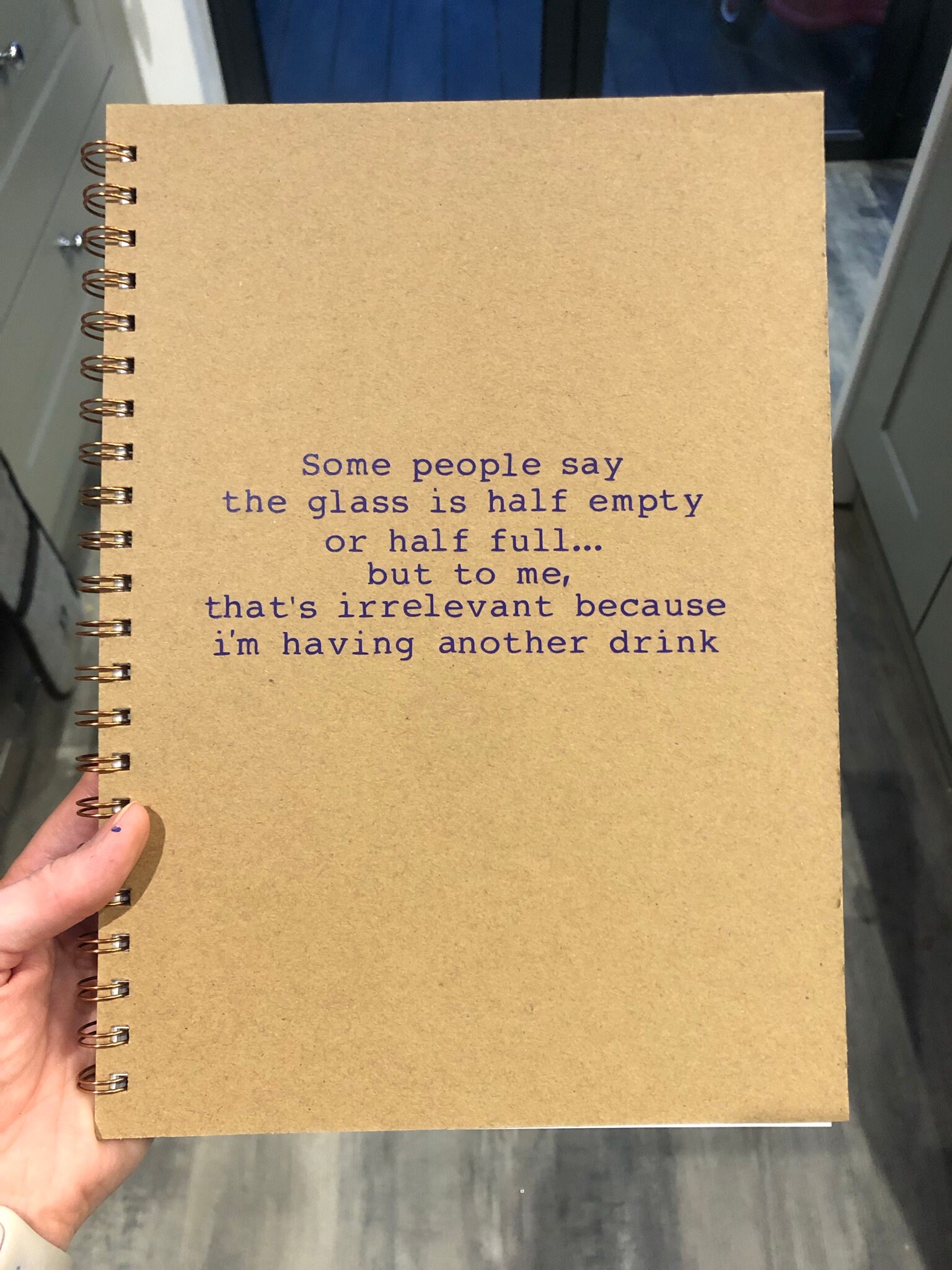 Personalised quote A4 notebook Etsy