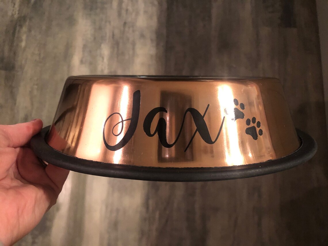 Personalised animal feeding bowl suitable for dogs / cats Etsy
