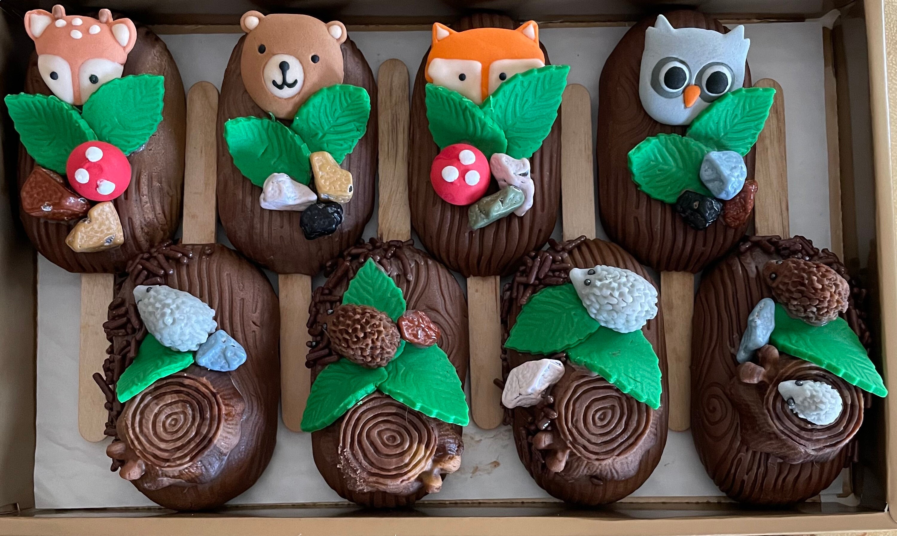 8 Woodland Animals Cakesicles Perfect for Baby Shower Etsy