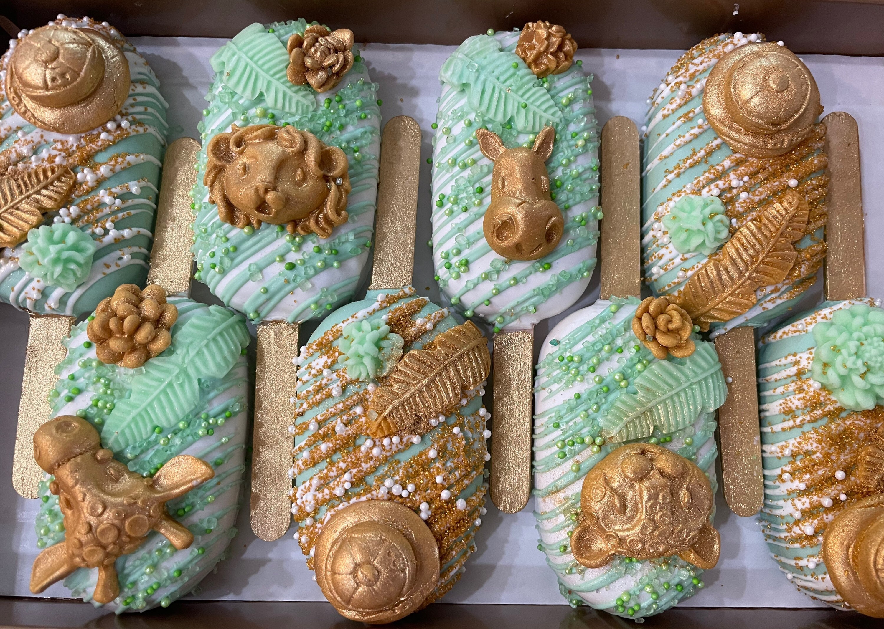 8 Safari/ Jungle Gourmet Cakesicles Etsy