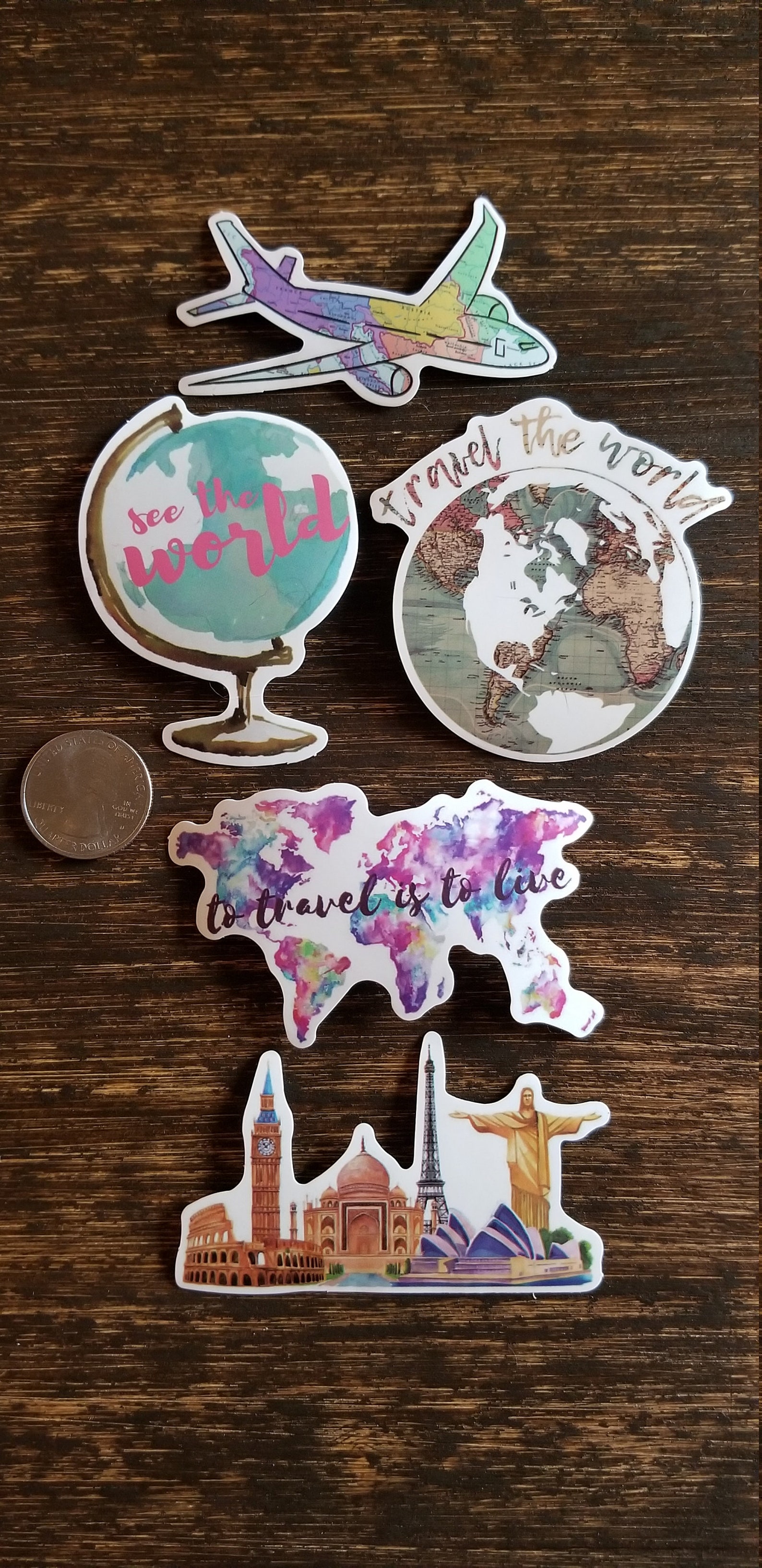 Traveling Sticker Traveler Sticker Travel Sticker World Etsy