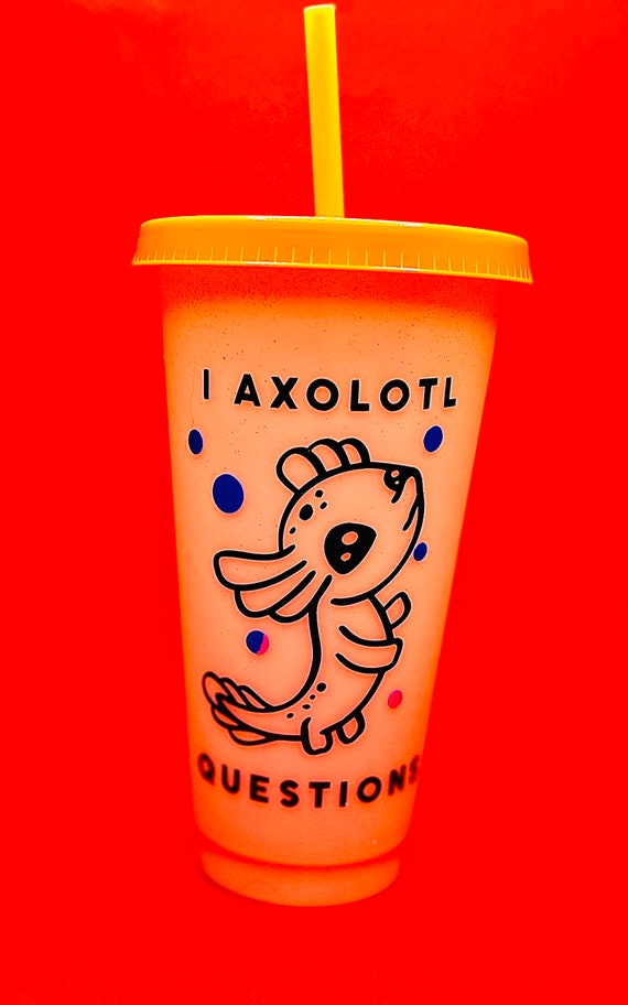 Axolotl Travel Mug, Axolotl Gifts, Cute Tumbler with Straw and Lid, Axolotl  Stuff/Ornament, Unique Birthday Gifts for Women, Friends Female, Teenage