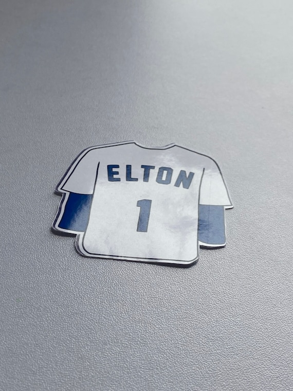 Elton John Dodgers Jersey Sticker (Glossy or Weatherproof)