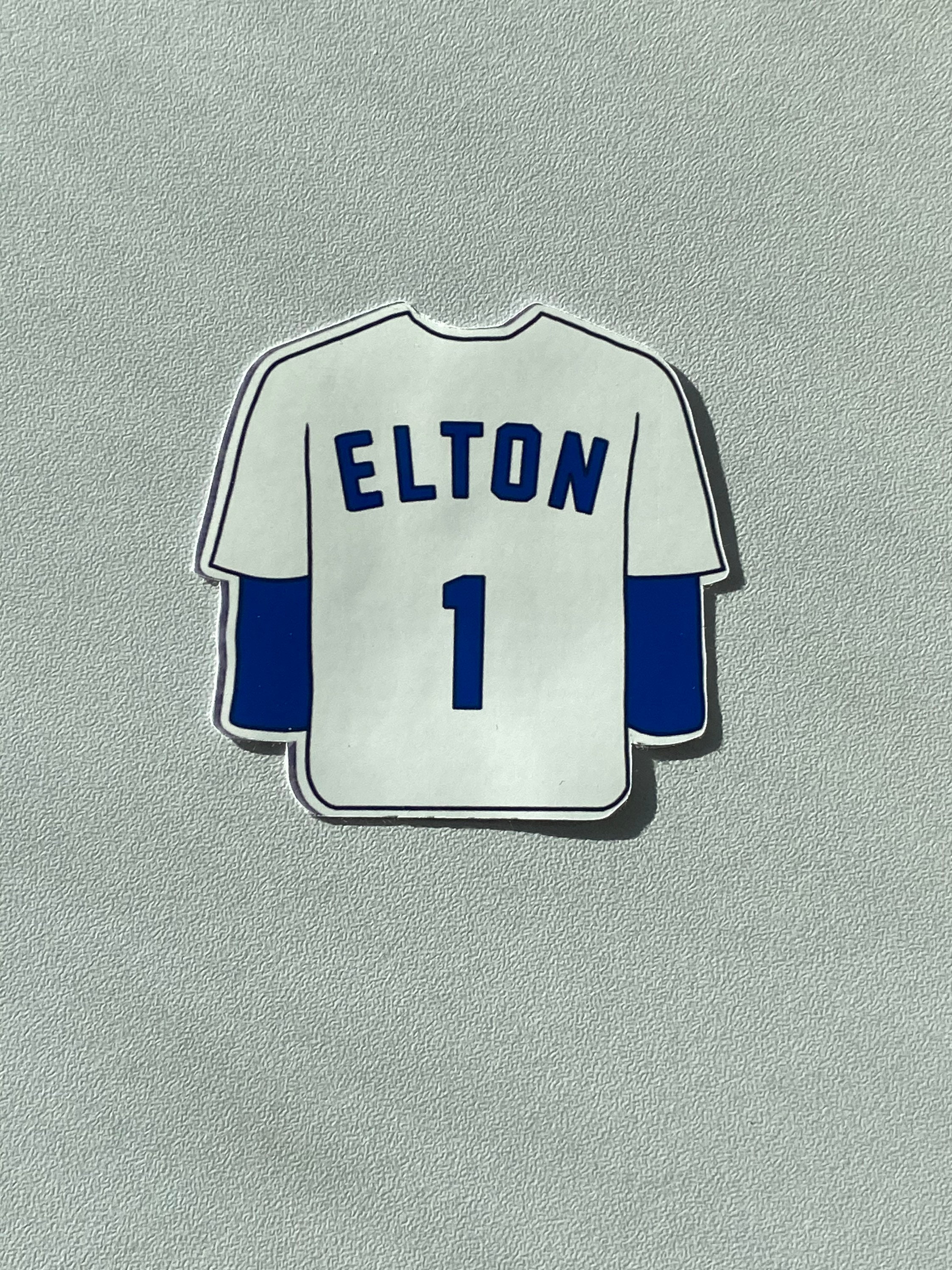 Striped Baseball Jersey - Elton John