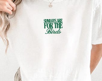 Embroidered Sundays Are For The Birds T-Shirt: Philadelphia Football Vintage Style Shirt