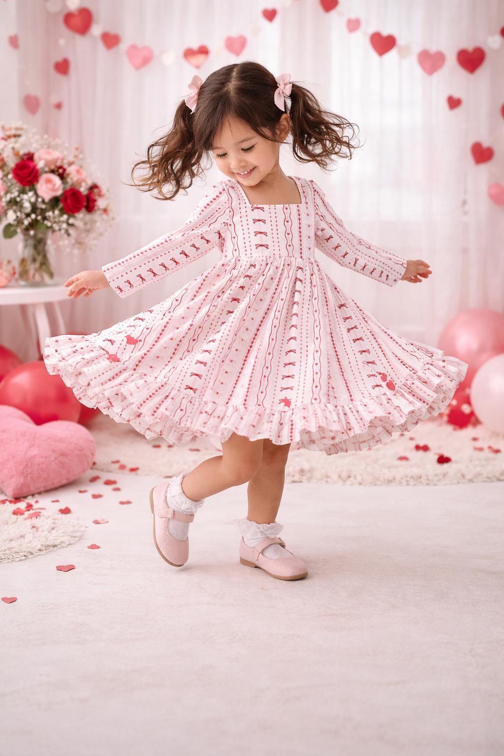 Girl Valentine Dress 10 12 - Etsy