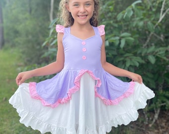 Daisy Duck Twirly Soft Dress, Princess Dress, costume