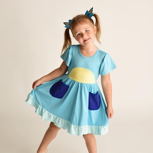 Blue Dog Dress Orange Dog dress ONLY, Halloween Costume Dress, Soft  Dress. Blue Bing dress