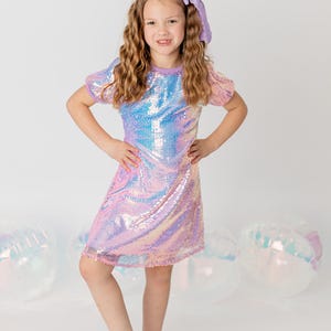 Taylor Purple Sequin Dress Girls - Etsy
