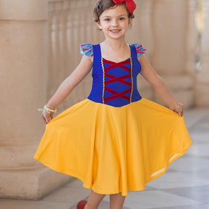 Snow White Twirly Soft Dress, Princess Dress,costume Apple Poison