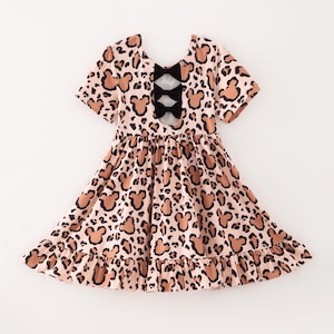Animal Zoo Kingdom Dress Back Bow Girls Dress. Summer dress - Presale