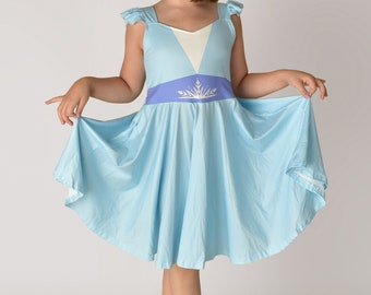 Ice Queen Twirly Soft Dress, Princess Dress Costume