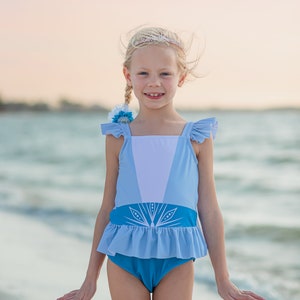 Ice Queen Princess Swimsuit Swimsuit One Piece - Etsy