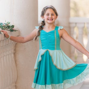 Arabian Princess Twirly Soft Dress, Princess Dress,costume Jasmine