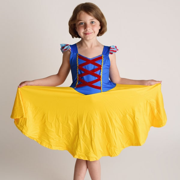 Snow White Twirly Soft Dress, Princess Dress,costume Apple Poison