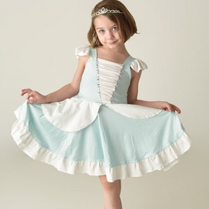 Midnight Princess Twirly Soft Dress, Princess Dress,costume Blue