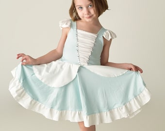 Midnight Princess Twirly Soft Dress, Princess Dress,costume Blue