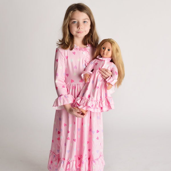 Heart Valentine Nightgown Etsy