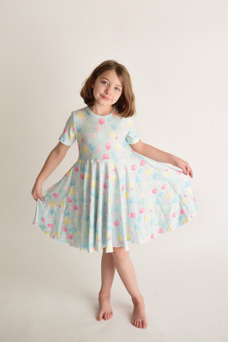 Balloons dress Birthday Soft Dress Spring dress Summer image 1