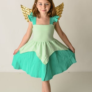 Fairy Dress with Wings , Princess Dress, costume  Tinkerbell