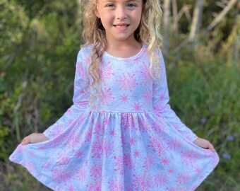 snowflake dress baby girl