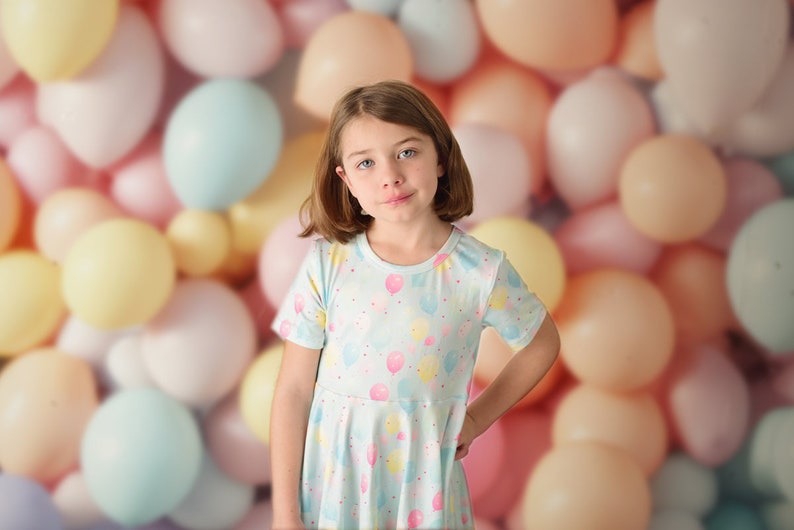 Balloons dress Birthday Soft Dress Spring dress Summer image 5