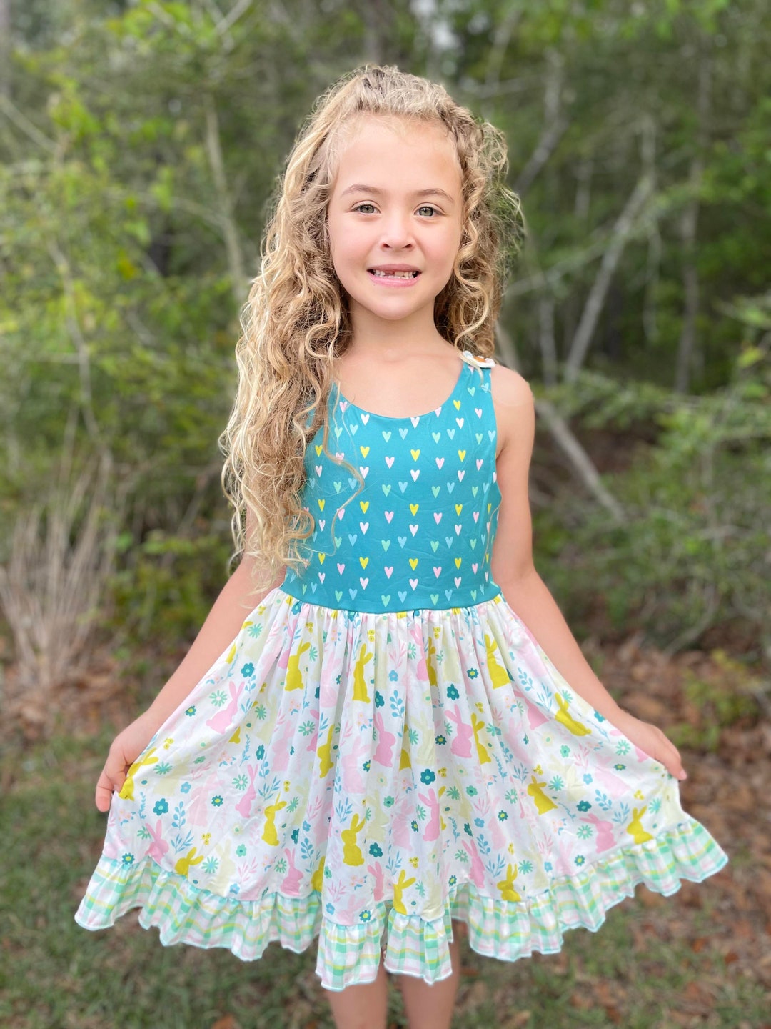 Dress For Kids Girl IN Terry Stuff Sweet Bunny main image 1