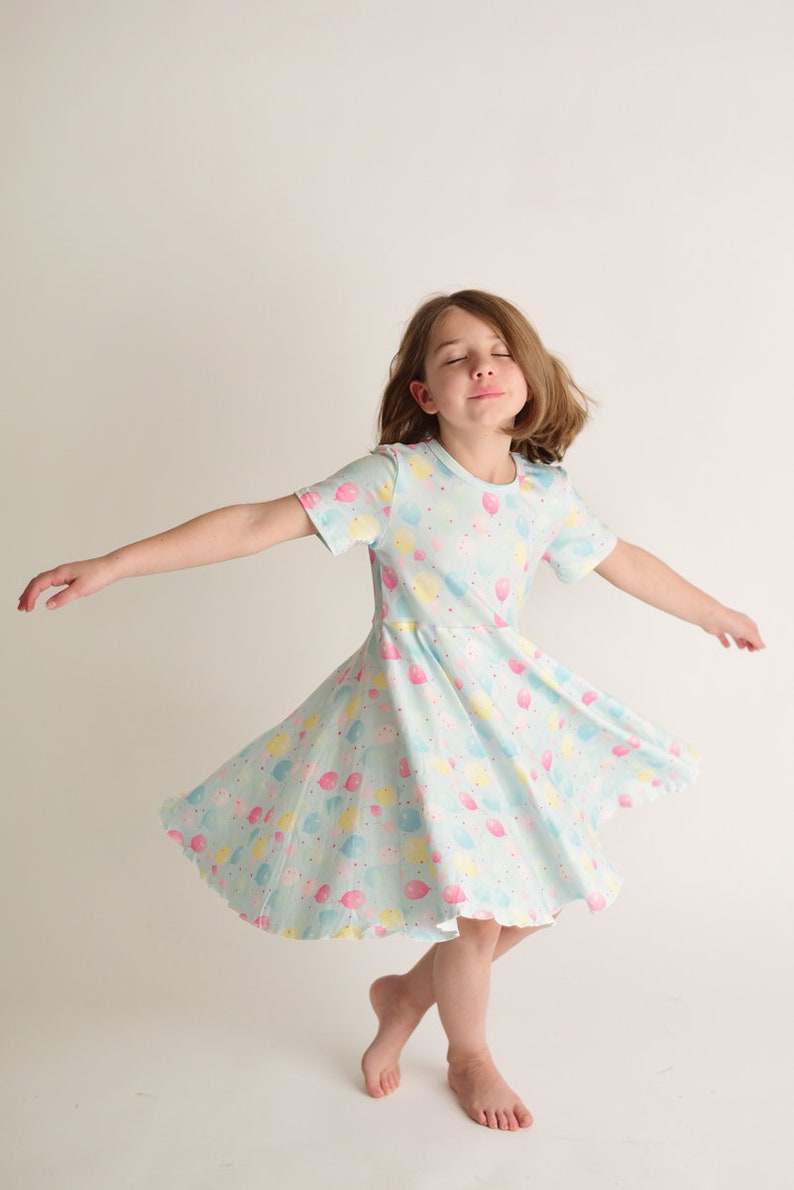 Balloons dress Birthday Soft Dress Spring dress Summer image 2