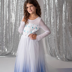 Ice queen Dress with cape, Princess Dress,costume Elsa