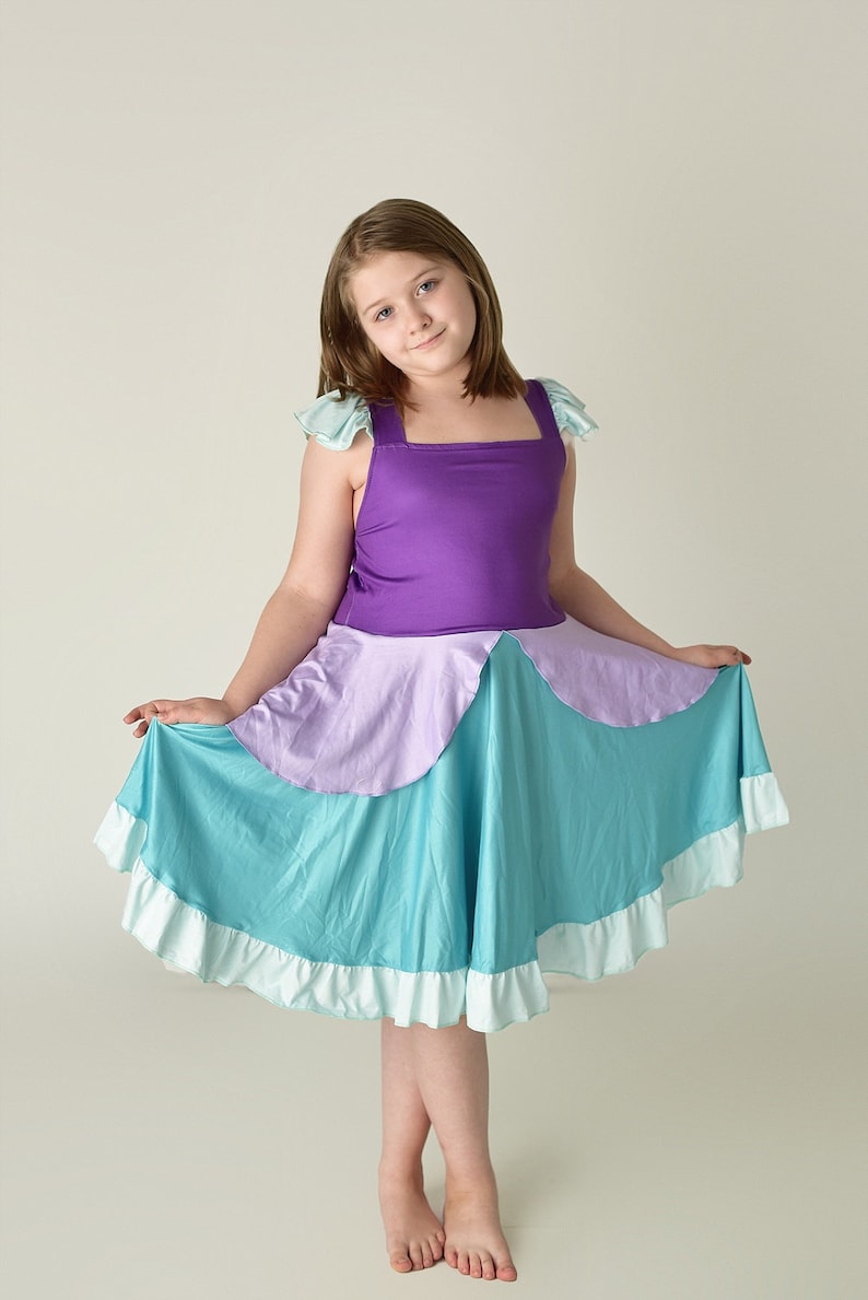 Mermaid Princesses Twirly Dress