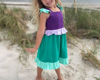 Mermaid Dress,  costume dress Girls