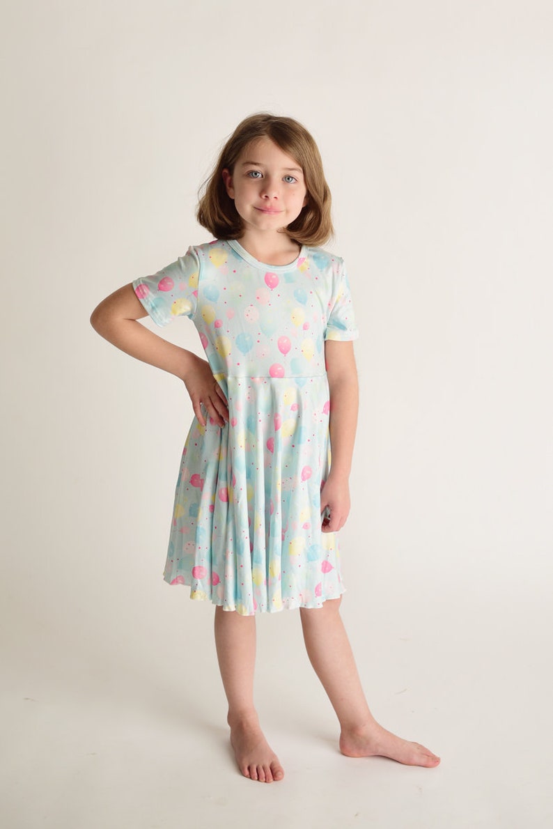 Balloons dress Birthday Soft Dress Spring dress Summer image 6