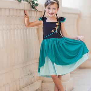 Ice Princess Twirly Soft Dress, Princess Dress, Anna Costume