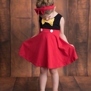 Mouse Dress. Mickey Dress. Soft Cotton dress