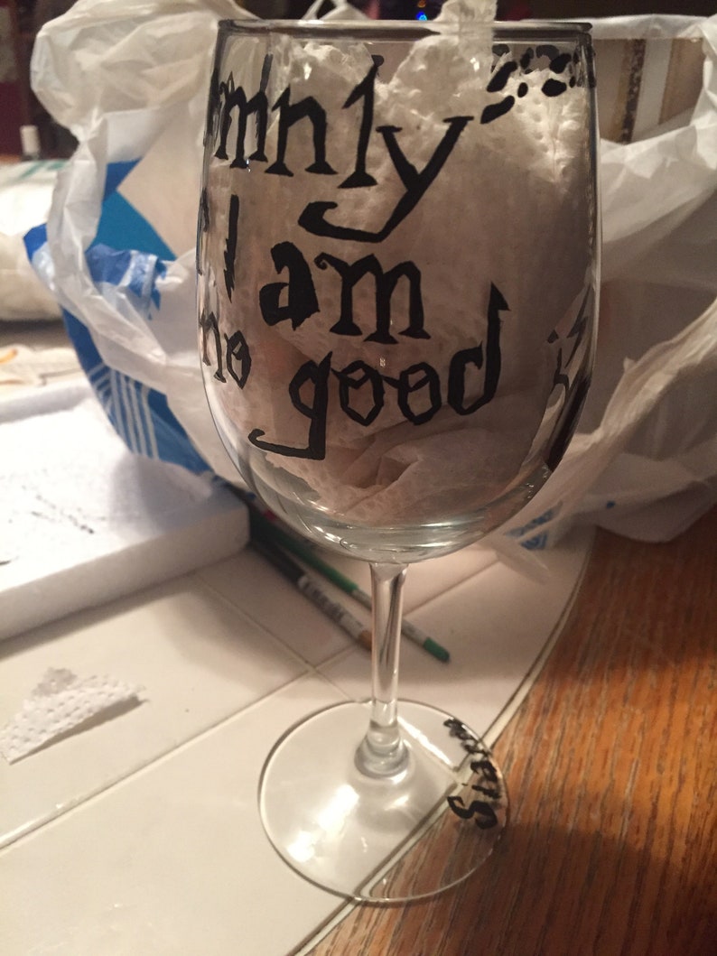 Custom Hand Painted Wine Glasses Etsy