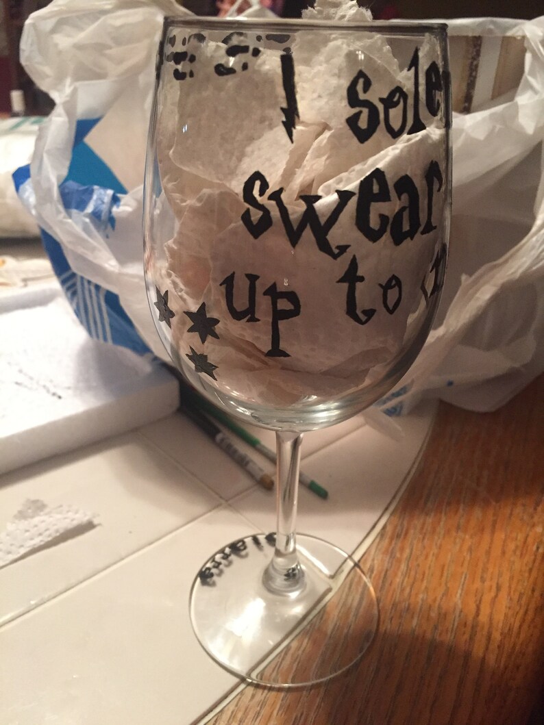 Custom Hand Painted Wine Glasses Etsy