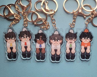 Tally Hall Acrylic Charms - Joe, Rob, Ross, Zubin, Andrew, Bora