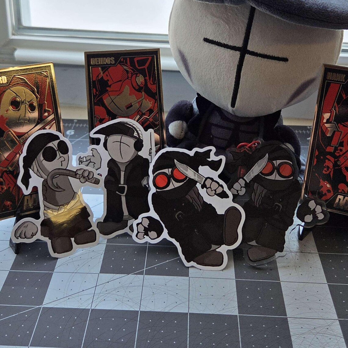 Madness Combat Stickers & Charm [hank, Sanford, Deimos] - Etsy