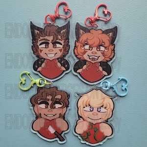 Boyfriend to Death / TPOF Heart Charms - Ren, Fox, Lawrence, Strade