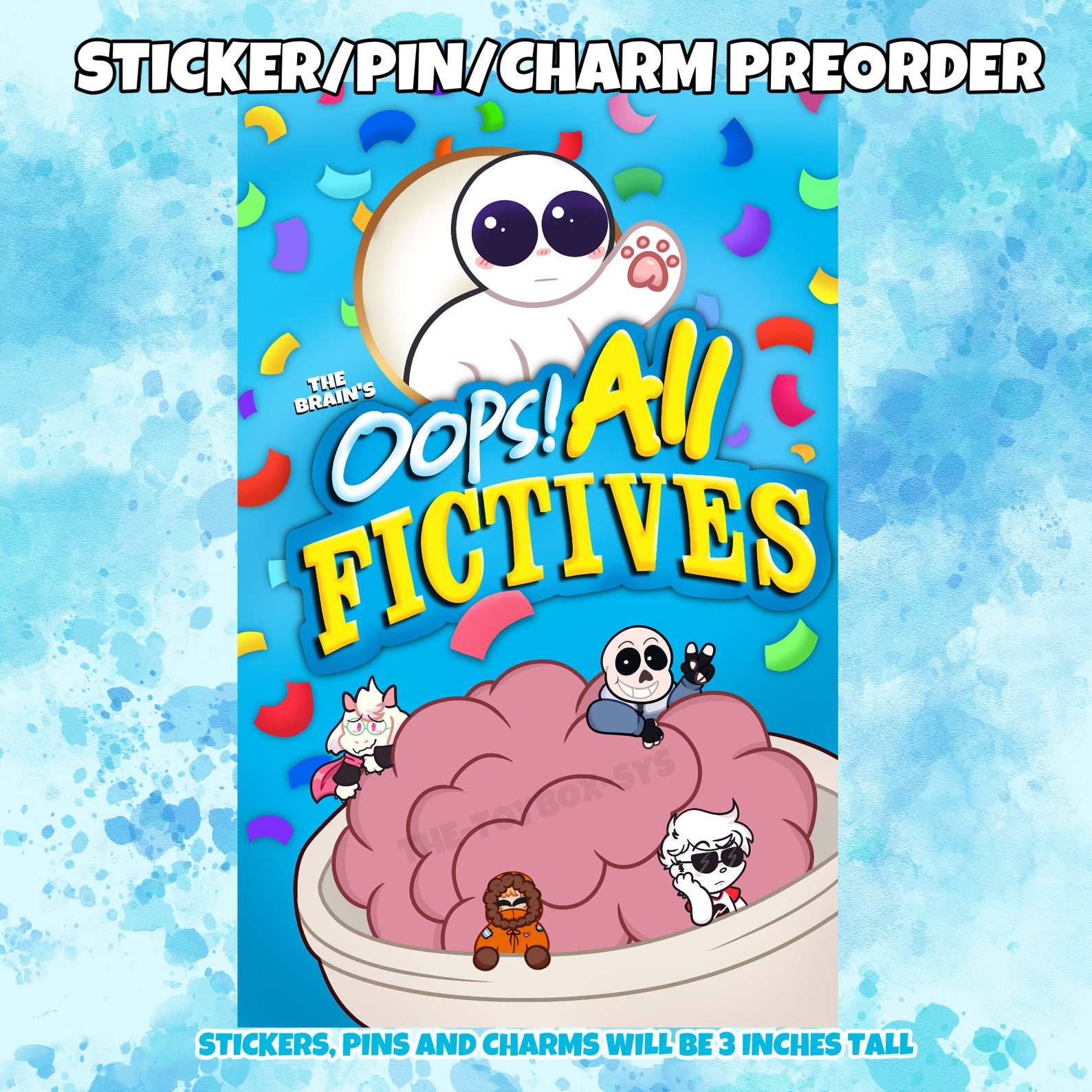 Oops All Fictives DID System Design Sticker, Charm Etsy