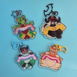 Regretevator Pride Keychains | Split, Gregoriah, Pest, Gnarpy | Roblox