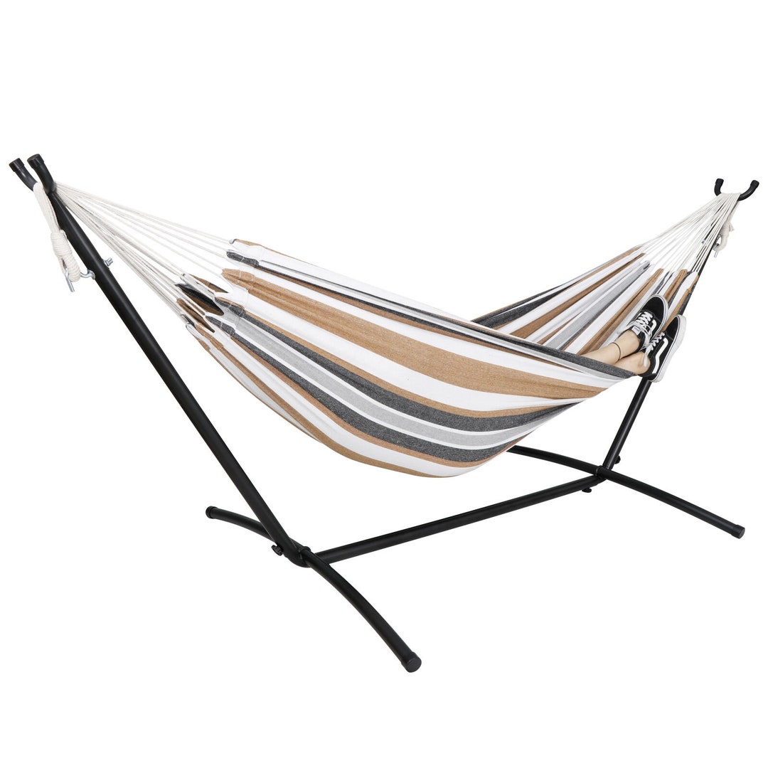 Portable Hammock With Stand for 2 Person With Carrying Case Outdoor