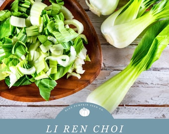 Li Ren Choi (F1) baby bok choy seeds: Dwarf bok choy, dwarf pak choi, hybrid pak choi seeds, hybrid bok choy seeds