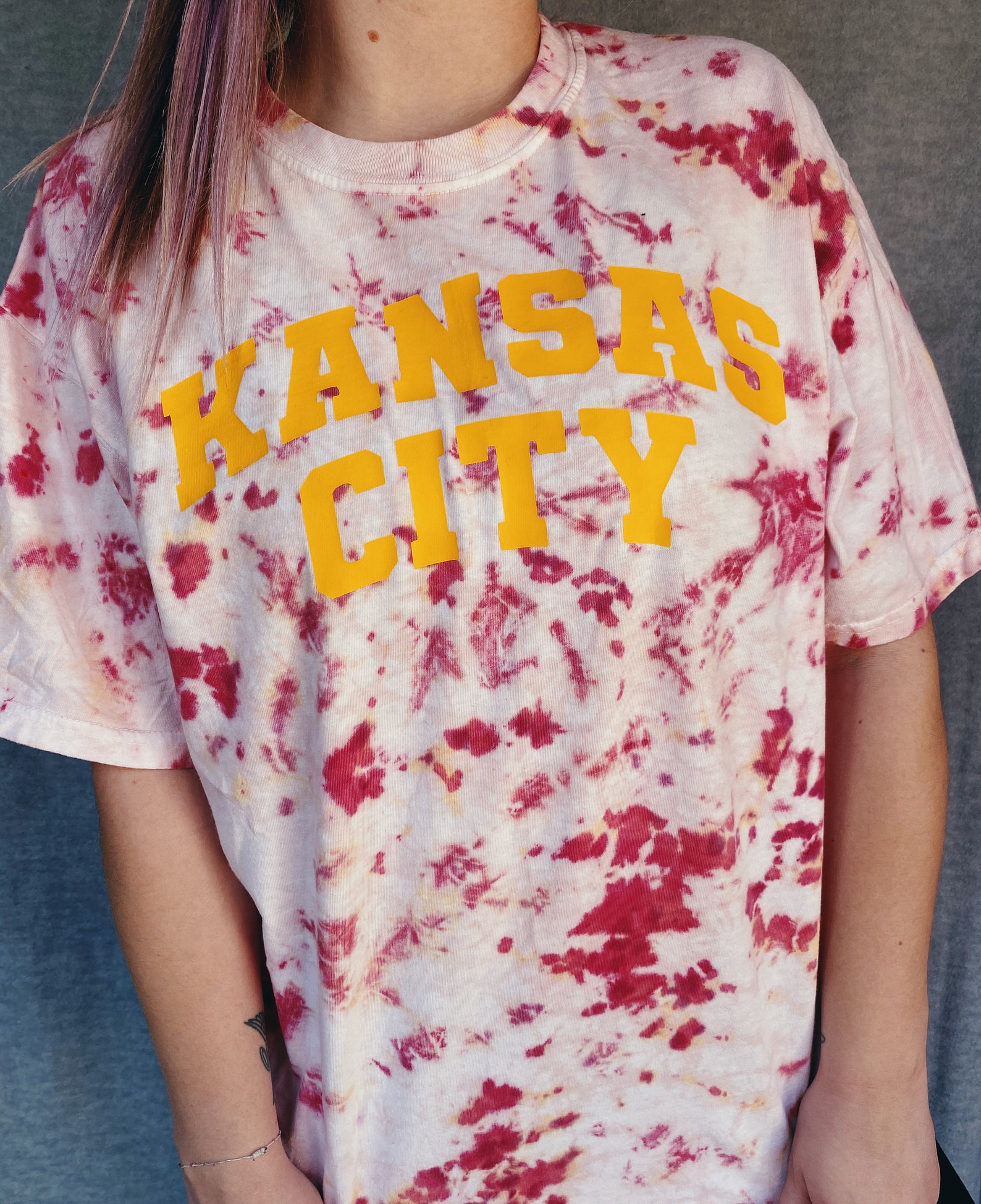 Kansas City Chiefs Splatter Tie Dye Unisex Comfort Colors | Etsy