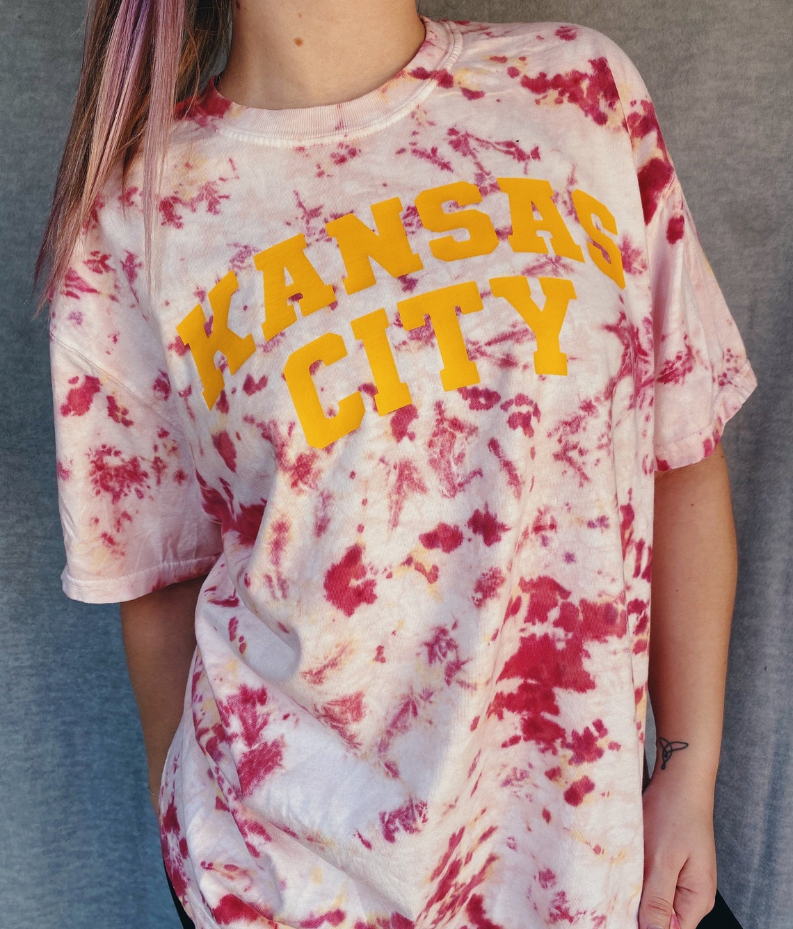 Kansas City Chiefs Splatter Tie Dye Unisex Comfort Colors | Etsy